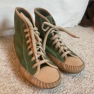 High top moccasin sneakers